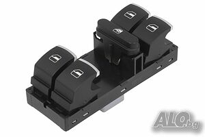 Vw Golf 5 / Бутони за ел. стъкла с никел за Голф 5 - 4 ел. стъкла