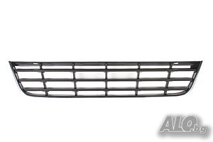 Vw Passat B6 / Решетка предна броня средна за Пасат Б6 11.2000-11.2010 - черна