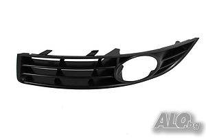 Vw Passat B6 / Решетка предна броня лява с отвор за халоген за Пасат Б6 11.2000-11.2010