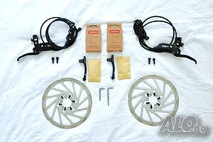 SRAM DB8 Stealth - пълен комплект спирачки + 2 диска 200 mm + 2 адаптера 20P-2