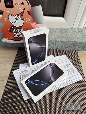 36м•iPhone 16 pro*ЛИЗИНГ от 78лв/м Black неразпечатан 16 про