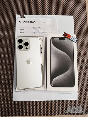 НОВ•iPhone 15 pro max*лизинг 78лв/м White айфон 15 про макс