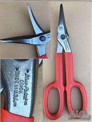 ножица за ламарина нова /тенекеджийска/ Snap on (blue point) - made in USA, уникална