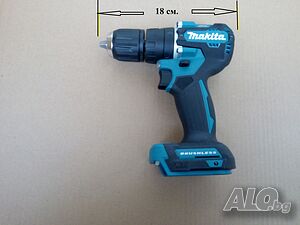 винтоверт безчетков нов Makita DHP487 - 18V, само боди, може и пълен комплект