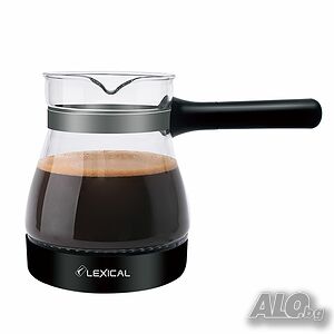 Електрическа кафеварка за турско кафе Lexical, 300мл, 500W, Черен