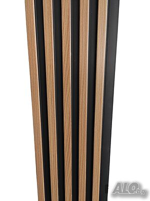 Интериорен панел за стена Gerdani BG, 290x16cm, Кафяв и черен