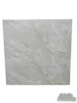 Самозалепващи се PVC плочки Gerdani BG, 1бр, 60х60см, баня, коридор, кухня, спалня, Бял / сив мрамор