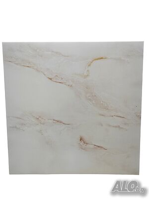 Самозалепващи се PVC плочки Gerdani BG, 1бр, бежов мрамор, 60 x 60см, баня, коридор