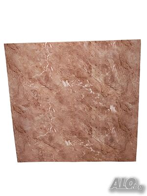 Самозалепващи се PVC плочки Gerdani BG, 1бр, кафяв мрамор, 60 x 60см, баня, коридор