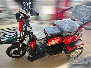 Електрическа триколка, високопроходима, 800W, LCD дисплей