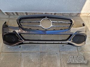 Мерцедес W205, W213 предна броня, бленда задна. Накрайници ауспух хром W172,W176,W205,W212, W213