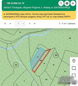 Парцел в с. Извор