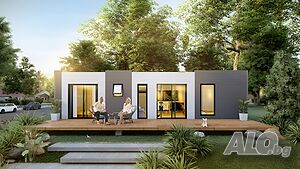 INSTALLMENT PURCHASE - Affordable Prefabricated House with 2 Bedrooms and 2 Bathrooms, 60 sq.m.