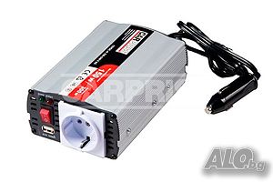 Инвертор-преобразувател 12V/220V 150W USB 0.5A