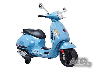 Детски Акумулаторен Мотор Vespa -синя