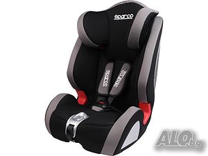 Детска Седалка за Кола Sparco 9-36кг, черно-сив с Хомологация ECE R44/04