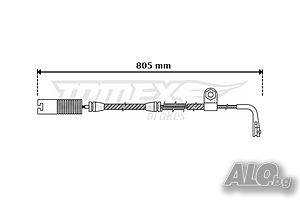 Датчик накладки к-т 3034 BMW E39/TX 30-34