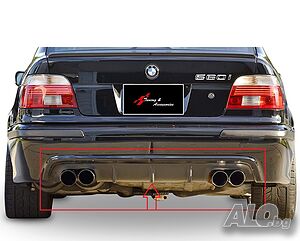 Нов Дифузьор зад. Броня № 417 двоен BMW-M5 E39 (1995-2003) /257417