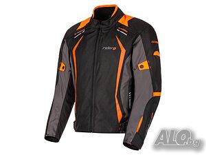 Ново Текстилно яке Оранжево RIDERO GS-21018-L, цена 185.20 лв