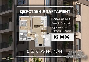 🔥 0% КОМИСИОН! Двустаен апартамент в кв. Христо Смирненски! ✅ №17079