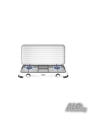 Двоен газов котлон с капак Rosberg, 30mbar/2x2.2kWh