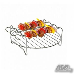 Скара с шишчета за Air Fryer Voltz V51980BG, 18 см., неръждаема стомана