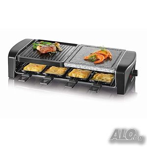 Раклет грил Severin RG9640 с плоча от естествен камък, 1400W