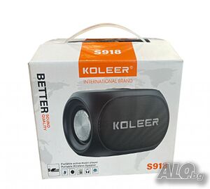 Мощна преносима Bluetooth тонколона KOLEER S918