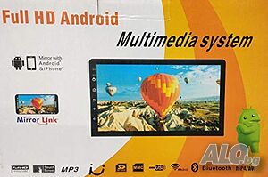 Android *2-DIN авто радио със сензорен екран 7 инча с USB, SD памет, Bluetooth *