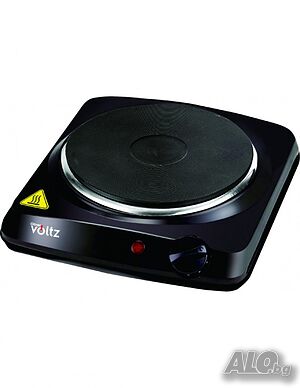 Котлон Voltz, 1500W, Чугунена плоча 185мм., Черен