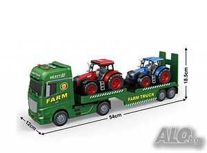 ToyStar Автовоз FARM с Трактори - Звук и Светлина