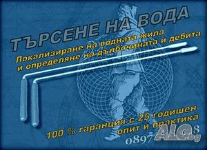 Откриване, търсене, намиране на подземна, подпочвена вода за сондажи, герани и кладенци