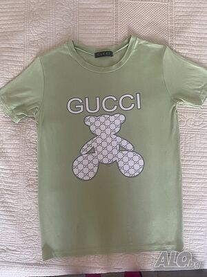 Тениска Gucci цвят мента, S размер