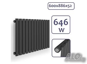 Хоризонтален радиатор за баня Aquamarin® - 600x886x52
