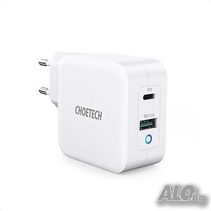 Choetech GaN Wall Charger 65W - зарядно за лаптопи, таблети, смартфони