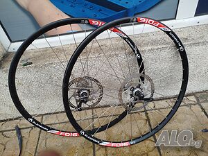 26 цола капли за велосипед колело Shimano deore lx, Alex rims, с дискове 160 център лоок