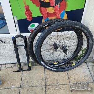 27.5 цола сет за велосипед колело капли Shimano deore slx и вилка rock shox