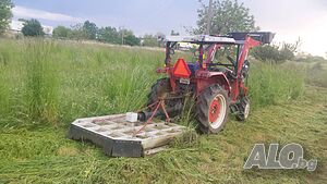 Услуги с малък трактор с мулчер. Косене на висока растителност и храсти