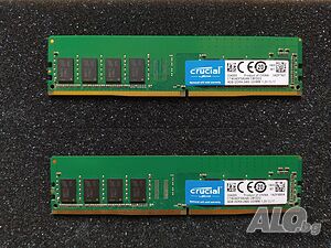 RAM памет / 2x4GB DDR4 2400 mhz CRUCIAL / Настолен компютър / PC / РАМ
