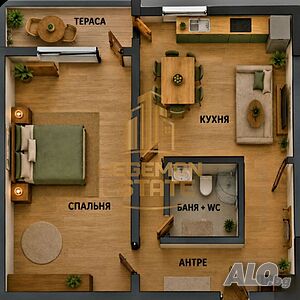 2-стаен панел, Трошево, Варна
