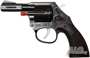 Пистолет с капси 8 Shooter с бял спусък и петле 272569