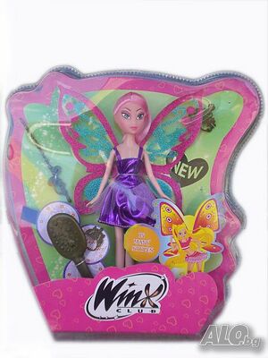 Кукла Уинкс с розова коса с аксесоари Winx