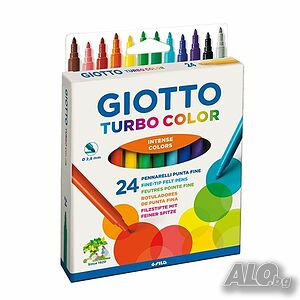 Флумастри Джото Giotto Turbo Color, 24 цвята, 171322