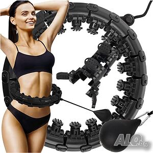 Обръч за отслабване Hula Hoop масажор с тежест