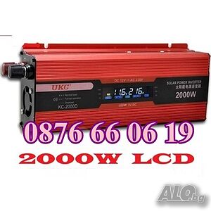 Инвертор 500W, 1000W, 2000W и 4000W 12V/24V 220V, преобразовател на ток