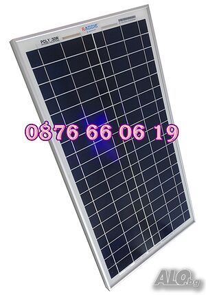 Соларен панел 30W, слънчев панел 30W, контролери