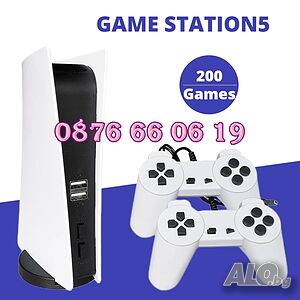 Телевизионна ретро игра, конзола с 200 вградени игри, 8 битова игра с два джойстика