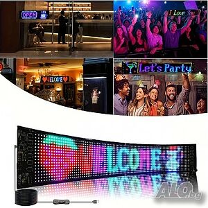 LED светеща рекламна табела с wiFi настройка 59х12см