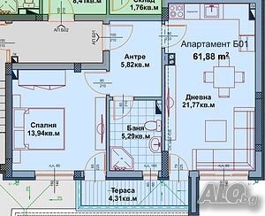 Двустаен апартамент в Аквилея, гр. Айтос!