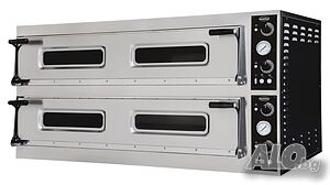Пица фурна на ток, двойна, 2 x 6 тави, 1500 мм, 20.4 kW, 400V